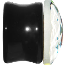 Load image into Gallery viewer, 9/16 Faceted Rainbow White Cameo Acrylic Saddle Plug

