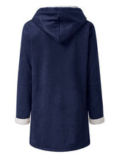 Load image into Gallery viewer, Full Size Pocketed Long Sleeve Hooded Toggle Jacket – Stylish &amp; Functional Outerwear for Women
