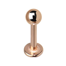Load image into Gallery viewer, 16G 1/4 Rose Gold Plated Cartilage Tragus Earring
