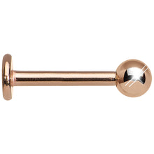 Load image into Gallery viewer, 16G 5/16 Rose Gold Plated Labret Tragus Monroe
