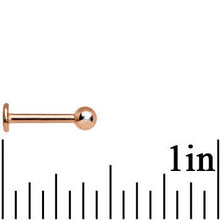 Load image into Gallery viewer, 16G 5/16 Rose Gold Plated Labret Tragus Monroe
