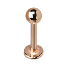Load image into Gallery viewer, 16G 5/16 Rose Gold Plated Labret Tragus Monroe
