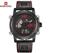 Load image into Gallery viewer, Men's Multifunction Digital Analog Waterproof Watch With Alarm And Automatic Time Zones Unique Design Excellent Gift
