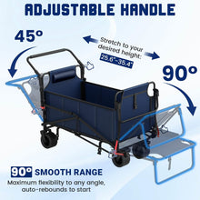 Load image into Gallery viewer, 2-in-1 Folding Wagon Cart Chair 650LBS Capacity
