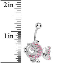 Load image into Gallery viewer, Pink Gem Fancy Fish Belly Ring
