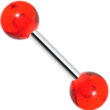 Load image into Gallery viewer, 16G 1/4 Red Glitter Tragus Cartilage Barbell

