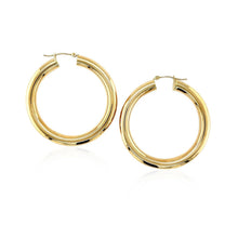 Load image into Gallery viewer, 14k Yellow Gold Polished Hoop Earrings (40 mm)
