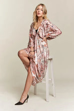 Load image into Gallery viewer, Printed V-Neck Batwing Sleeve Summer Dress For Women – Vibrant Print, Chic &amp; Relaxed, Flattering, Effortlessly Stylish
