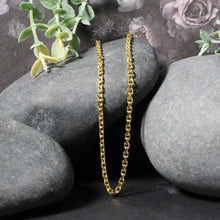 Load image into Gallery viewer, 3.1mm 14k Yellow Gold Diamond Cut Cable Link Chain
