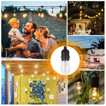 Load image into Gallery viewer, 48ft Outdoor String Light Waterproof Patio String Lights Bulbs
