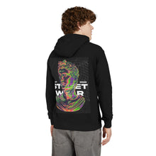 Load image into Gallery viewer, Trendy Unisex French Terry Hoodie with Abstract Street Wear Design, Cool Layering Essential, Perfect for Casual Outings
