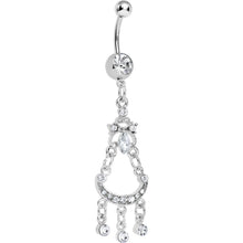 Load image into Gallery viewer, Clear Gem Princess Delight Chandelier Belly Ring
