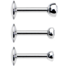 Load image into Gallery viewer, 16G 1/4 Clear Gem Helix Cartilage Barbell 3 Pack Set
