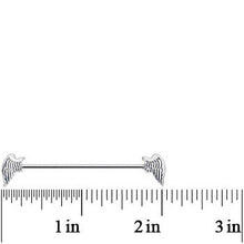 Load image into Gallery viewer, 14G 1 1/2 Angel Wing Industrial Barbell
