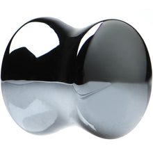 Load image into Gallery viewer, 00G Natural Black Hematite Stone Saddle Plug Set
