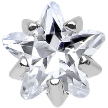 Load image into Gallery viewer, 4mm Crystalline Cubic Zirconia Star Cartilage Tragus Earring
