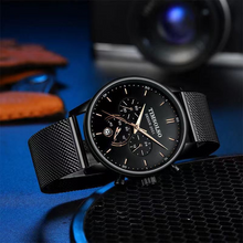 Load image into Gallery viewer, New Fashion Luminous Mens Watches Luxury Sport Quartz Mesh Strap Elegant  Waterproof Wristwatch For Men

