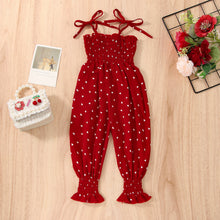 Load image into Gallery viewer, Baby Summer Clothes Sleeveless Strap Pants Solid Overalls Cotton Outfits Jumpsuits/ Romper for Girls
