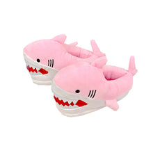 Load image into Gallery viewer, Warm Shark Womens Home Slippers Fashion Plush Winter Funny Elegant Women Slippers Cute Cartoon Shark Indoor Warm Home Cotton Slippers
