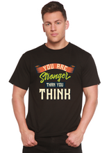 Load image into Gallery viewer, You Are Stronger Than You Think Men's Bamboo Viscose/Organic Cotton Short Sleeve Graphic T-Shirt
