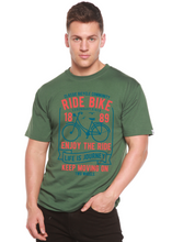 Load image into Gallery viewer, Ride Bike Spun Bamboo® Men's Bamboo Viscose/Organic Cotton Short Sleeve Graphic T-Shirt

