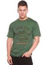 Load image into Gallery viewer, Road Trip Spun Bamboo® Men's Bamboo Viscose/Organic Cotton Short Sleeve Graphic T-Shirt
