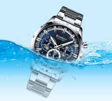 Load image into Gallery viewer, Men's Sports  Waterproof Stainless Steel Watch With Chronometers And Special Date Display Unique Design Perfect Gift
