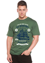 Load image into Gallery viewer, Sea Adventures Spun Bamboo® Men's Bamboo Viscose/Organic Cotton Short Sleeve Graphic T-Shirt
