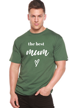 Load image into Gallery viewer, The Best Mum Unisex Bamboo Viscose/Organic Cotton Short Sleeve Graphic T-Shirt
