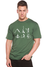 Load image into Gallery viewer, Halloween Skeleton Namaste Men's Bamboo Viscose/Organic Cotton Short Sleeve Graphic T-Shirt
