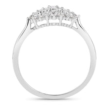 Load image into Gallery viewer, 0.37 Carat Genuine White Diamond 14K White Gold Ring (E-F Color, VS-SI Clarity)
