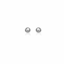 Load image into Gallery viewer, 14k White Gold Classic Round Stud Earrings (5.0 mm)
