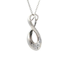 Load image into Gallery viewer, Natural .03ct Diamond Fashion Pendants Sterling Silver
