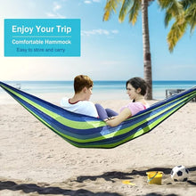 Load image into Gallery viewer, Portable Hammock – Anti-Roll, Lightweight, Easy Setup
