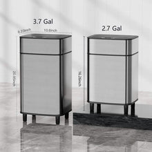 Load image into Gallery viewer, Automatic Stainless Steel Sensor Trash Can – Hands-free Quiet Close &amp; Odor-Control System
