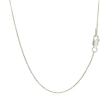 Load image into Gallery viewer, 14k White Gold Round Cable Link Chain 1.1mm
