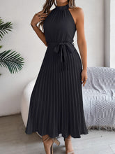 Load image into Gallery viewer, Cute Pink Sleeveless Midi Dress Elegant &amp; Flowy Girls Dress Beautiful Design
