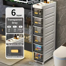 Load image into Gallery viewer, Slimline Multi-Drawer Storage Cabinet – 3, 4, or 6 Layer
