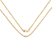 Load image into Gallery viewer, 14K Yellow Gold 18inch 1.5mm Lite Rope Chain with Lobster Clasp
