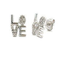 Load image into Gallery viewer, .03ct Diamond Earrings Sterling Silver
