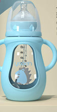 Load image into Gallery viewer, Modern Glass Baby Bottle Straw Drop-resistant Water Drink Bottles for Baby Milk Bottle for a Child
