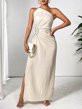 Load image into Gallery viewer, One Shoulder Sleeveless Maxi Dress Elegant &amp; Sophisticated Evening Wear Women Luxury Party Dress
