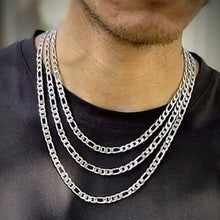 Load image into Gallery viewer, 4mm Figaro Chain Necklace - Stainless Steel Necklace Men
