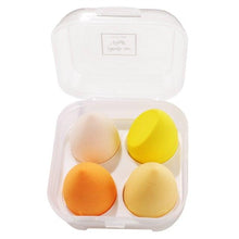 Load image into Gallery viewer, 4/pcs New Womens Beauty Egg Set Makeup Puff Set Colorful Cushion Cosmestic Sponge Egg Tool Wet and Dry Use Colorful Soft Design
