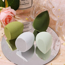 Load image into Gallery viewer, 4/pcs New Womens Beauty Egg Set Makeup Puff Set Colorful Cushion Cosmestic Sponge Egg Tool Wet and Dry Use Colorful Soft Design
