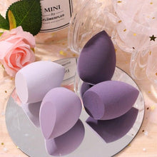 Load image into Gallery viewer, 4/pcs New Womens Beauty Egg Set Makeup Puff Set Colorful Cushion Cosmestic Sponge Egg Tool Wet and Dry Use Colorful Soft Design
