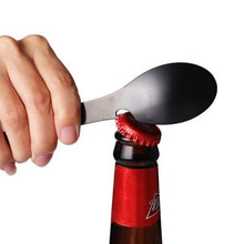 Load image into Gallery viewer, 5-in-1 Multifunctional Stainless Steel Fork Knife Spoon Bottle Opener
