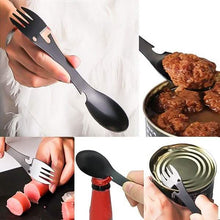 Load image into Gallery viewer, 5-in-1 Multifunctional Stainless Steel Fork Knife Spoon Bottle Opener
