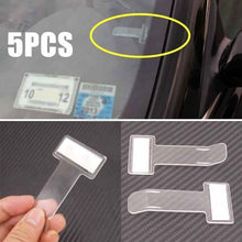Load image into Gallery viewer, 5-Pack: Car Vehicle Parking Ticket Permit Holder Clip Sticker
