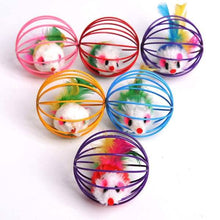 Load image into Gallery viewer, 5-Pack: Pet Cat Kitten Playing Mouse Ball Cage
